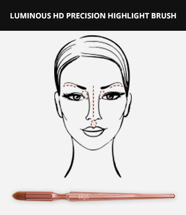 Luminous HD Precision Highlight Applicator Brush